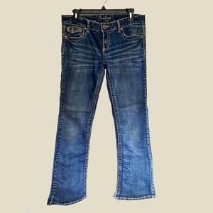 Amethyst Blue Jeans, Flared, Size 9